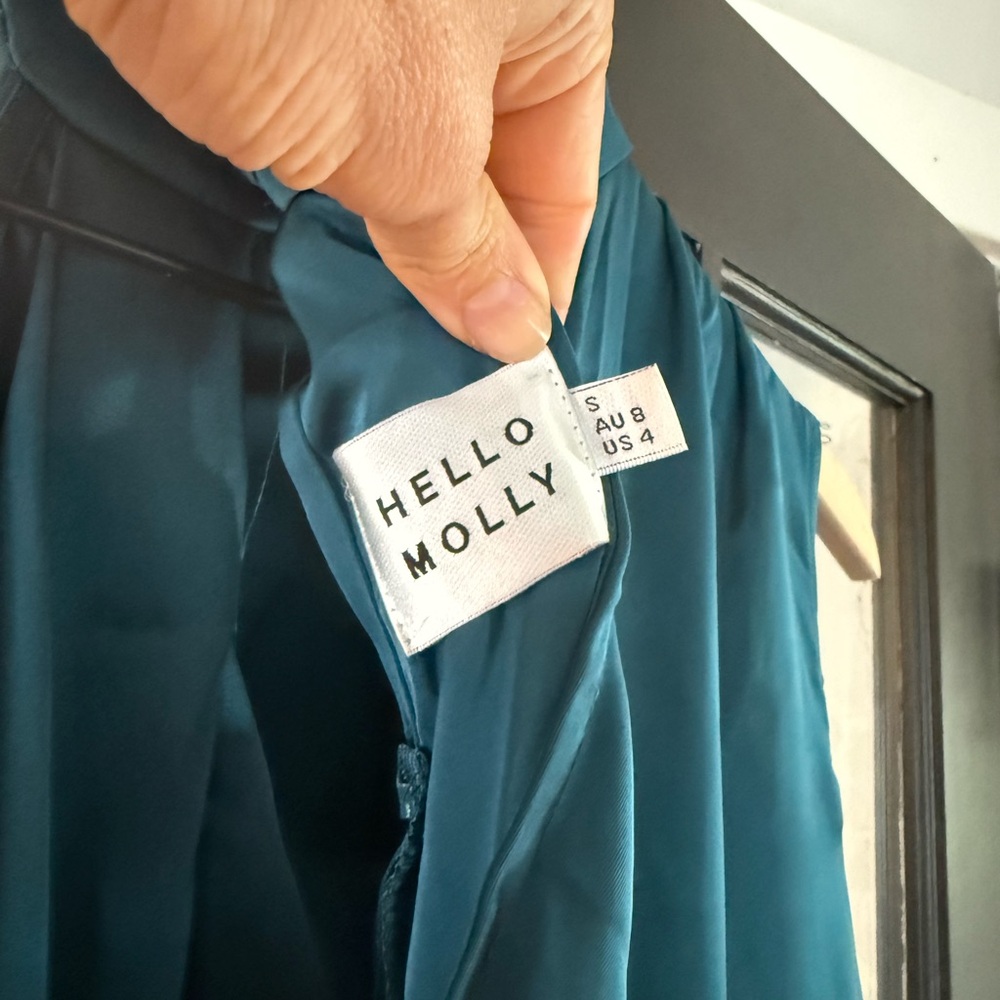 Hello Molly cocktail party midi Teal Dress - Picture 6 of 8